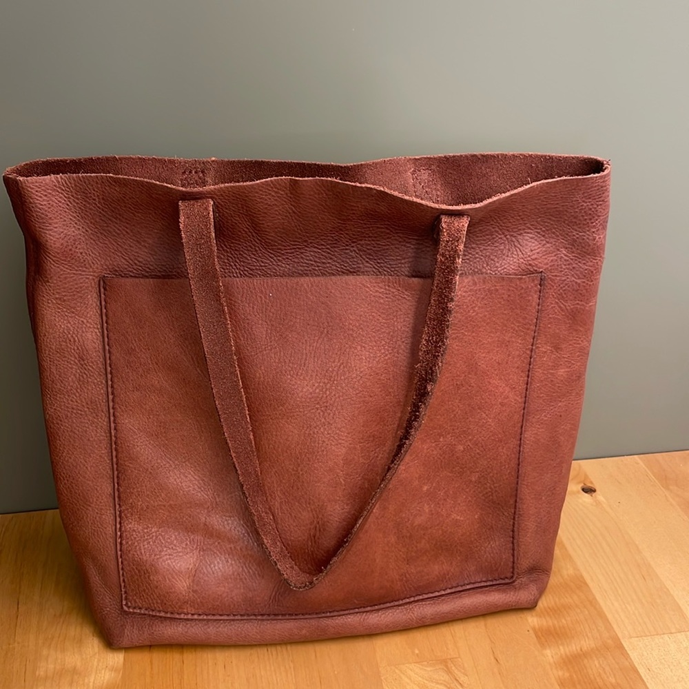 Madewell Transport unlined Leather Tote